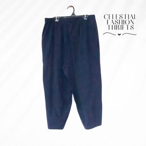 WOMENS BLUE WIDE LEG CAPRIS SIZE M/L